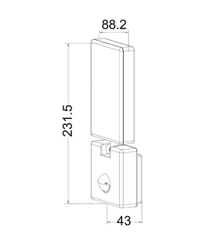SEC: Surface Mounted LED Security Lights with Sensors IP65