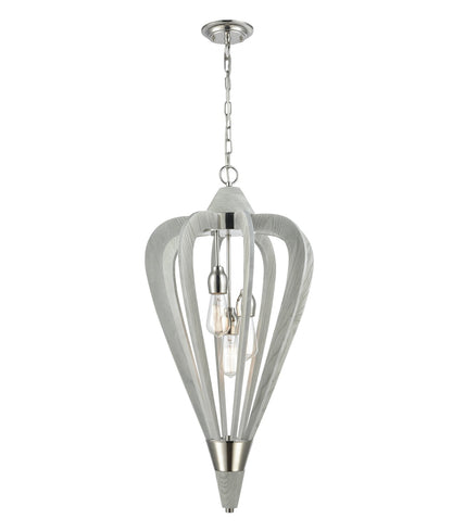SENORITA: Rustic Medium Tuscan Coffee Cherry / Winter Moss Wood Pendant Lights