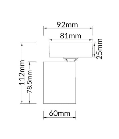 SPOT: Interior GU10 1 Light Adjustable Square Base Surface Mounted Spot Lights