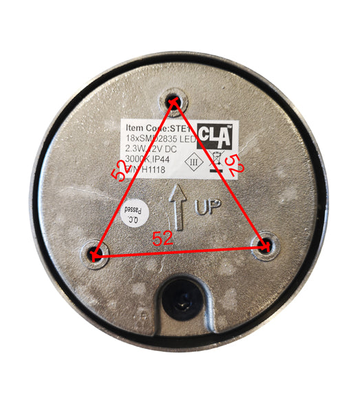 STE: LED Exterior Eyelid Stainless Steel 316 Step Lights IP44