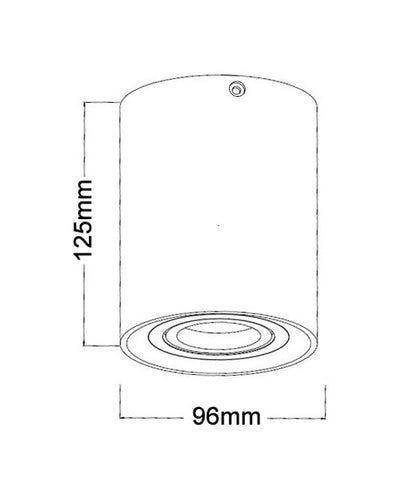 SURFACE: GU10 Round Gimbal Surface Mounted Ceiling Downlights
