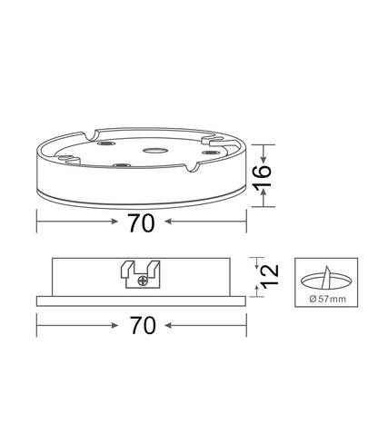 UB: Surface Mounted or Recessed Option Cabinet Underbench LED Tri-CCT Utility Lights