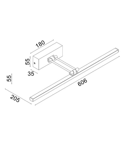 VANIDAD: LED Tri-CCT Interior Dimmable Picture Wall Lights IP20