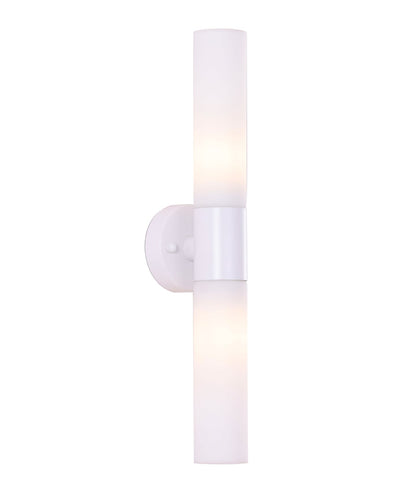 VARA: Interior Tubular Up/Down Opal Glass Wall Lights