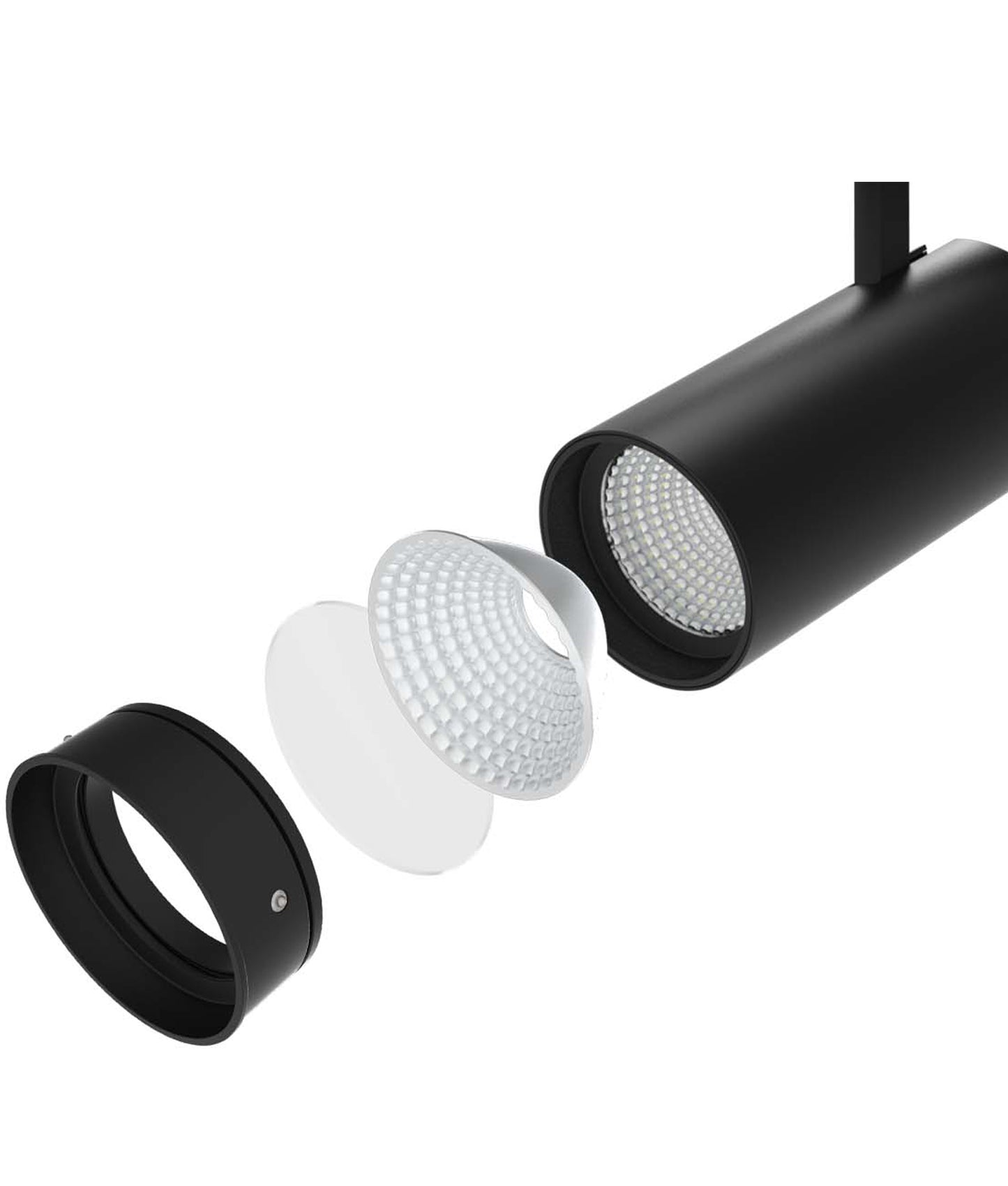 ZONE: 4 Wire 3 Circuit LED Tri-CCT Dimmable Track Head Fittings