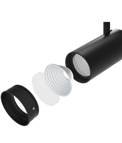 ZONE: 4 Wire 3 Circuit LED Tri-CCT Dimmable Track Head Fittings