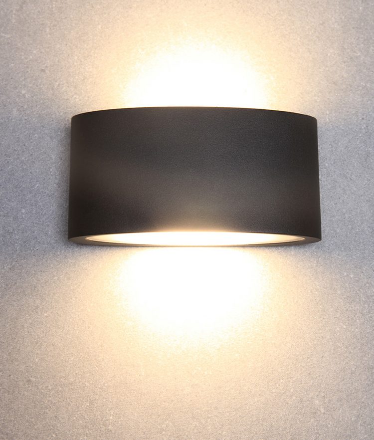 Tama Led Exterior Surface Mounted Curved Up Down Wall Lights Ip54 Cla Lighting New Zealand - Outdoor Led Wall Lights Nz